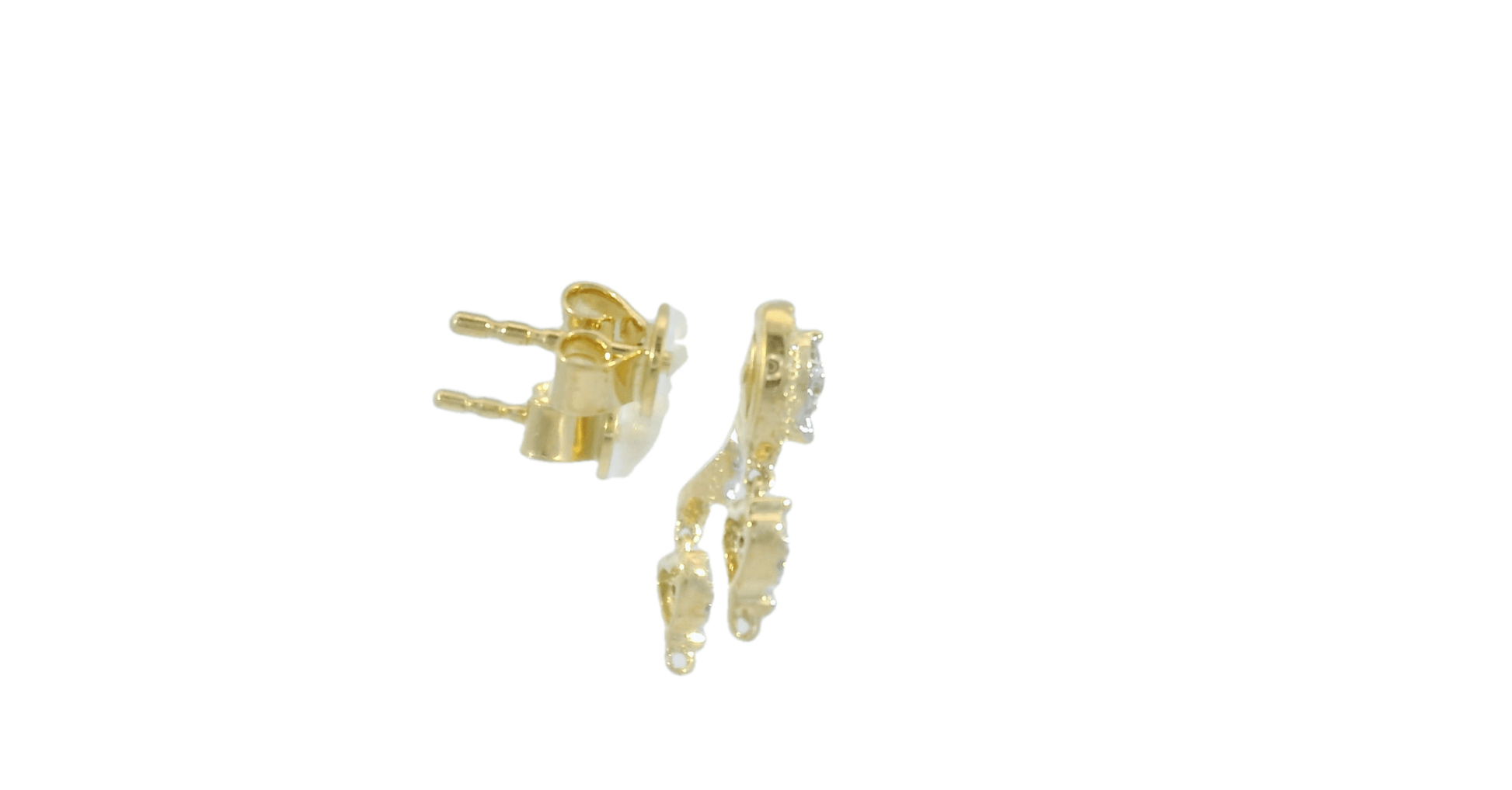Elegant Heart - Shaped Diamond Earrings - Royal Class Jewels