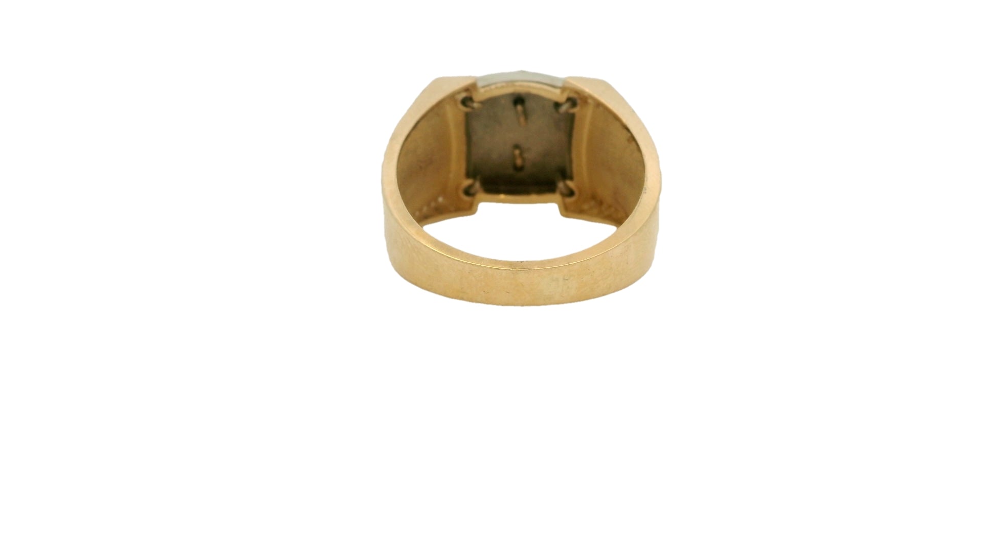 Elegant Two - Tone Statement Ring - Royal Class Jewels