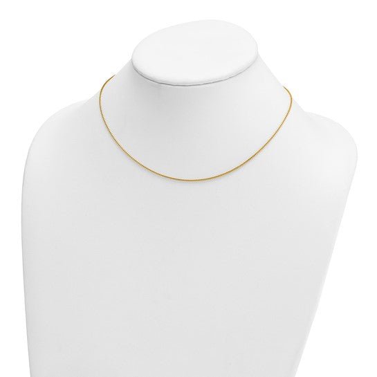 Herco 14K Polished 1.0mm Solid Franco 16 Inch Chain - Royal Class Jewels