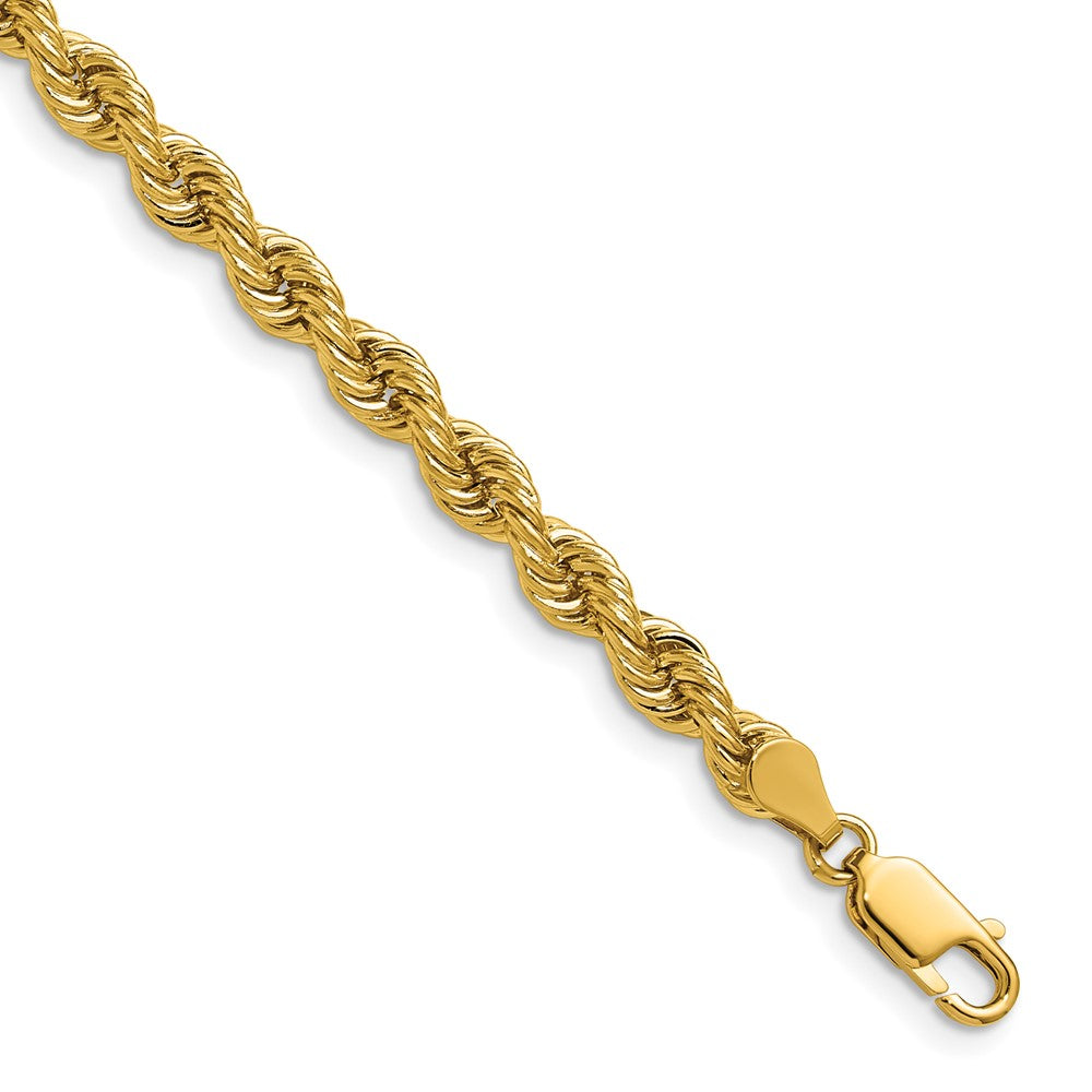 14K 20 inch 5mm Regular Rope with Lobster Clasp Chain