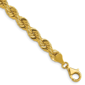 14k 6.7mm Regular Rope Chain