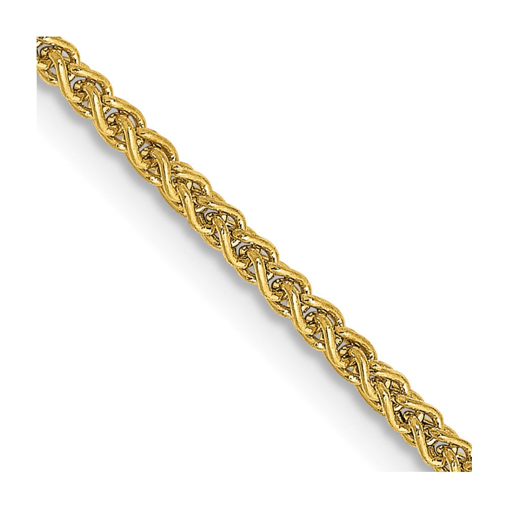 14K Semi-Solid Wheat with Lobster Clasp Chain 1.55mm - Chains