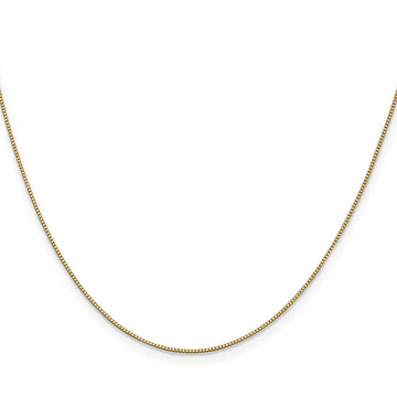 14K . Box with Lobster Clasp Chain 0.7mm - Chains