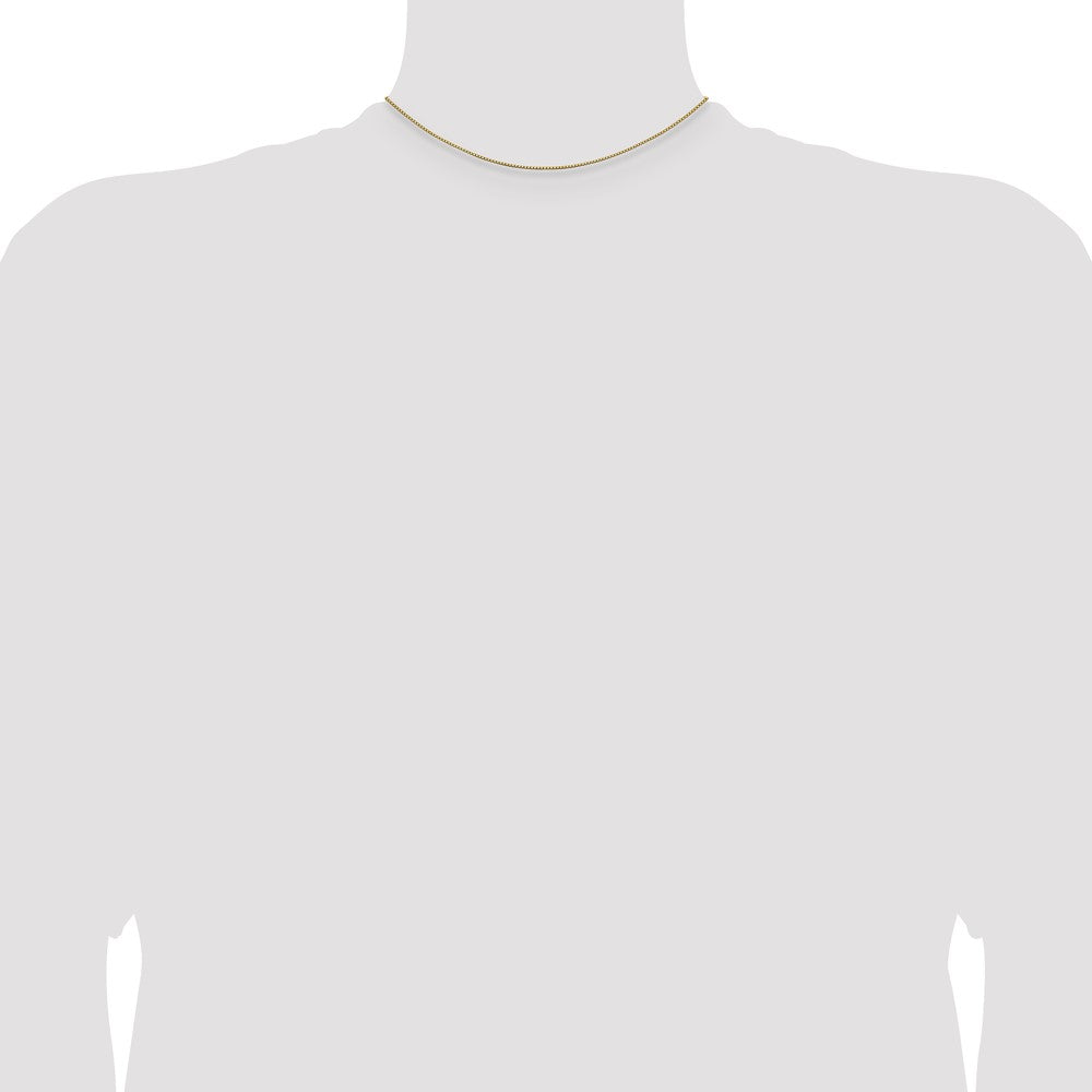 14K . Box with Lobster Clasp Chain 0.95mm - Chains