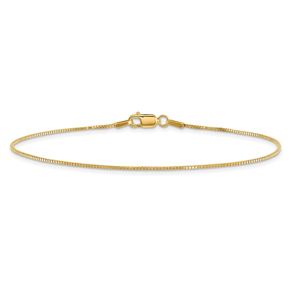 14K . Box with Lobster Clasp Bracelet 0.95mm - Bracelets