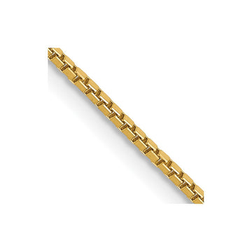 14K 22 inch 1.05mm Box with Lobster Clasp Chain