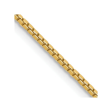 14K 20 inch 1.1mm Box with Lobster Clasp Chain