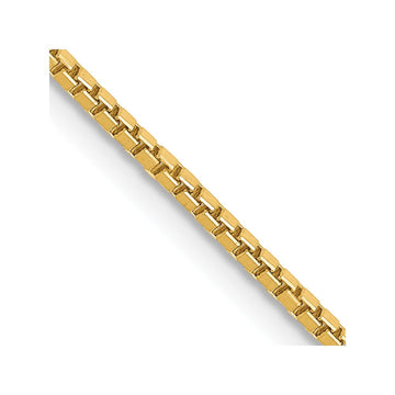 14K 28 inch 1.4mm Box with Lobster Clasp Chain