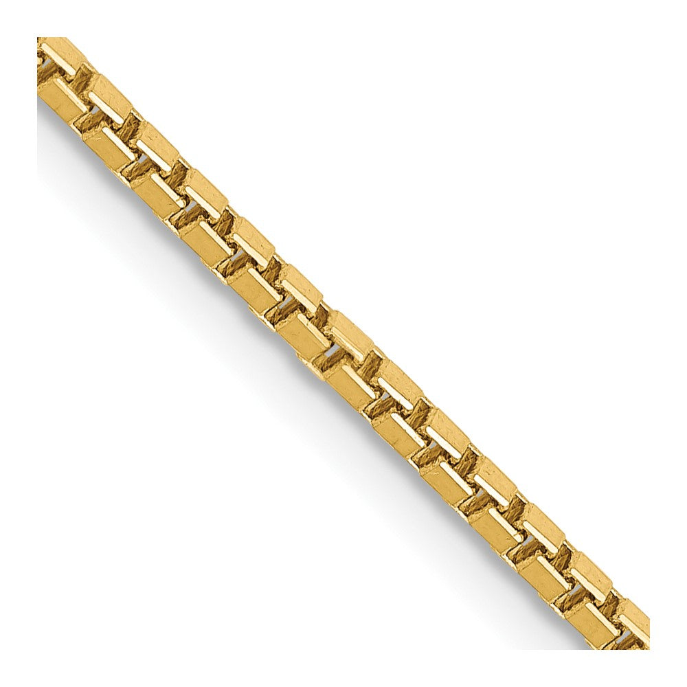 14K 28 inch 1.5mm Box with Lobster Clasp Chain