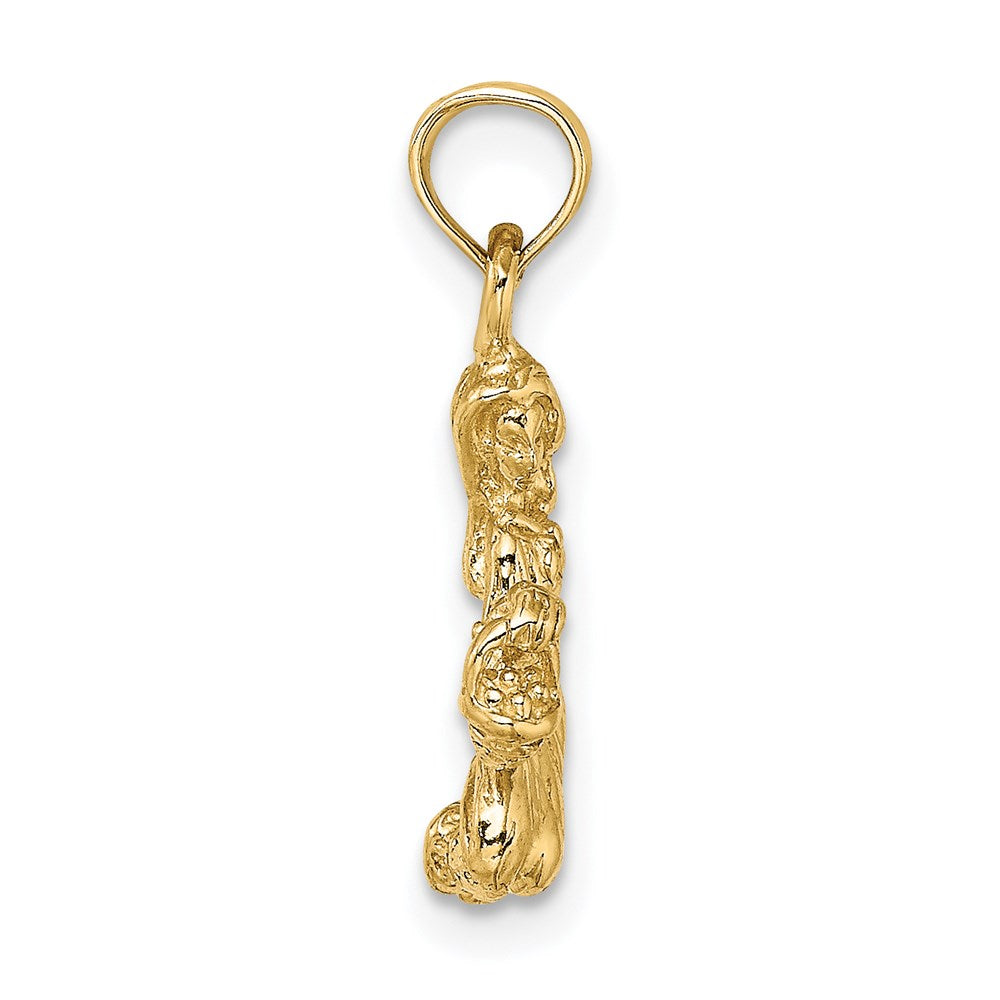 14k 3-D Virgo Zodiac Charm 11.65mm - Chains