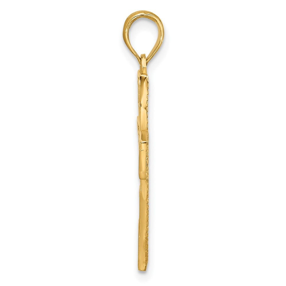 14KY Fancy Cross Charm 18.6mm - Chains