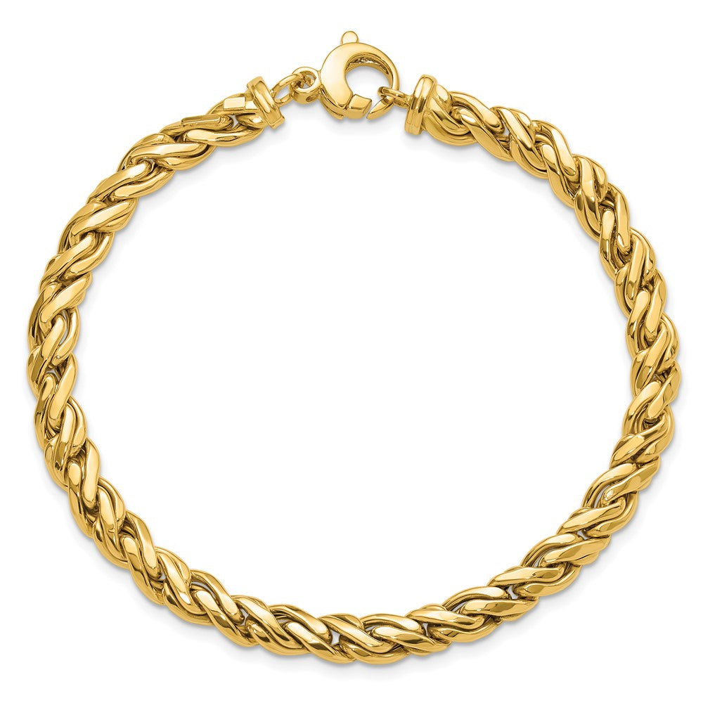 14K Polished Fancy Twist Bracelet 8.25mm - Bracelets