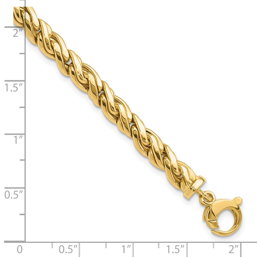 14K Polished Fancy Twist Bracelet 8.25mm - Bracelets