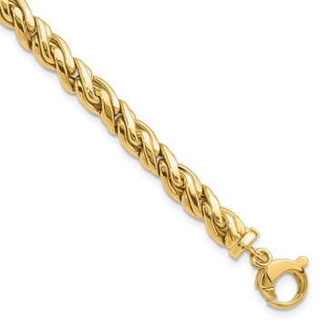 14K Polished Fancy Twist Bracelet 8.25mm - Bracelets