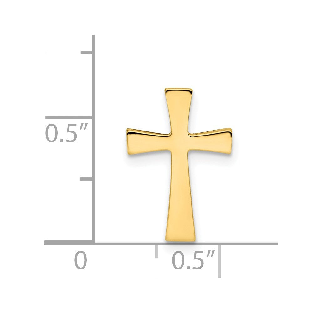 14k Polished Cross Chain Slide 10.7mm - Chains