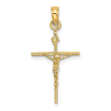 14K INRI Crucifix Charm