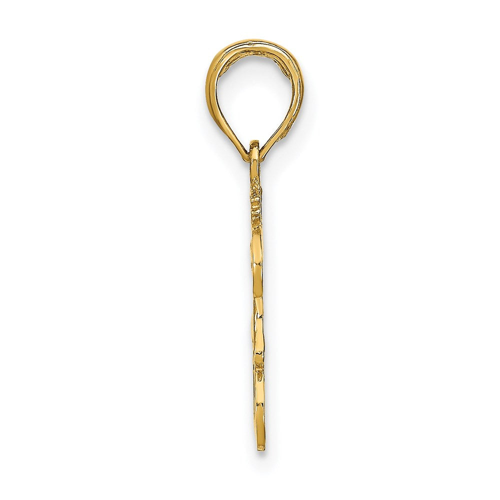 14K LEO Zodiac Charm 13.4mm - Chains