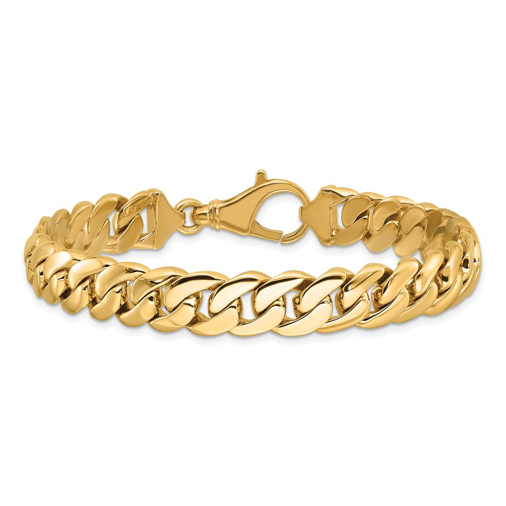 14K Two-tone Hand Polished Fancy Link with Fancy Lobster Clasp Chain 10.75mm - Chains