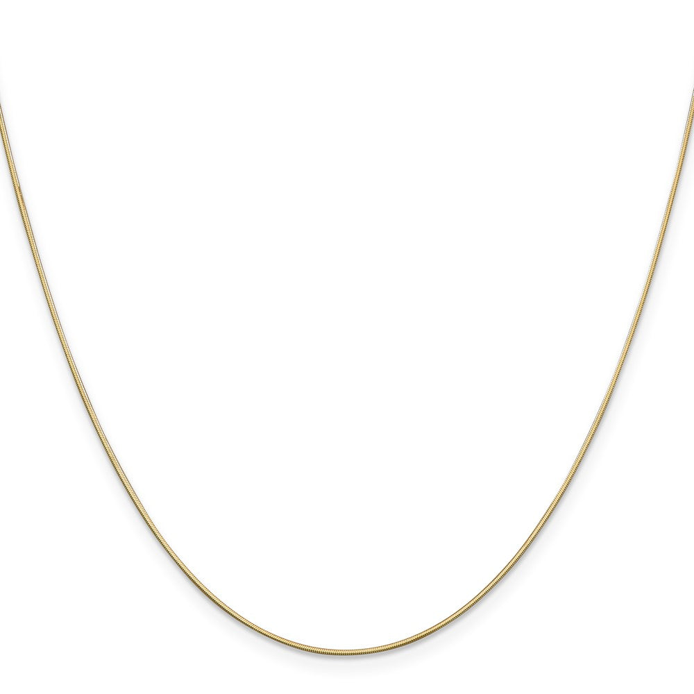 14K . Octagonal Snake with Lobster Clasp Chain 0.6mm - Chains