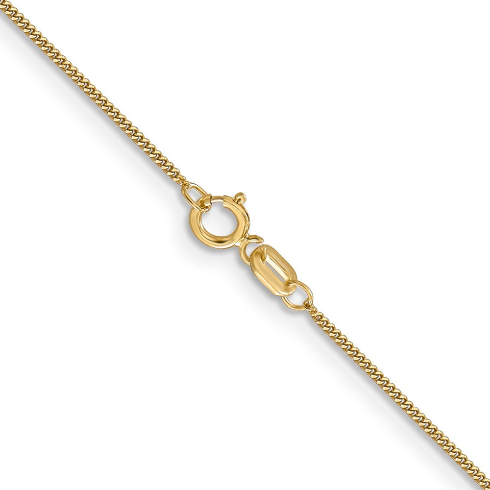 14K . Curb with Spring Ring Clasp Pendant Chain Pendant Chain 0.9mm - Chains