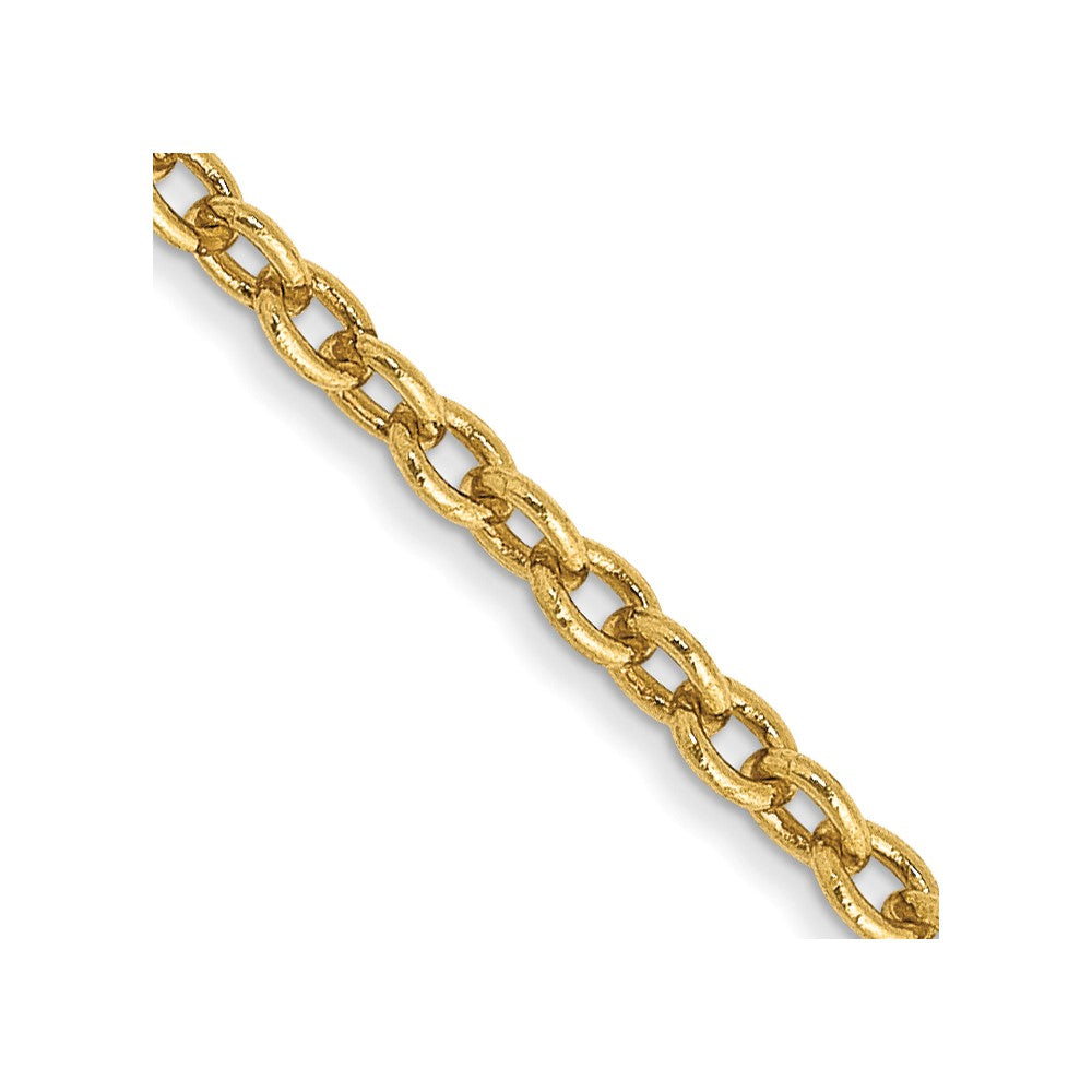 14K 26 inch 1.8mm Forzantine Cable with Lobster Clasp Chain