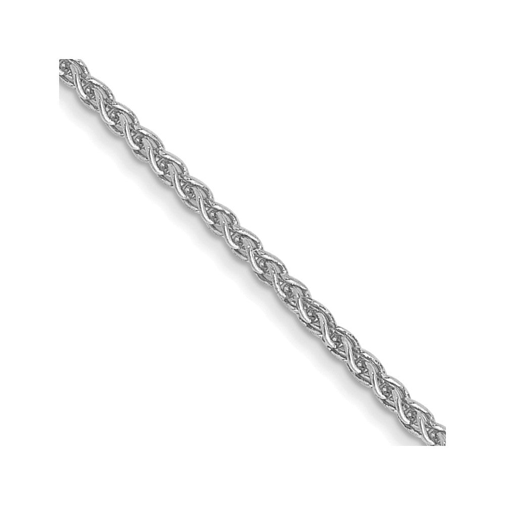 14K White Gold 26 inch 1.05mm Spiga with Lobster Clasp Chain