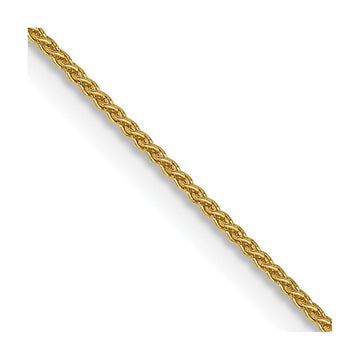 14K 24 inch .85mm Spiga with Spring Ring Clasp Chain