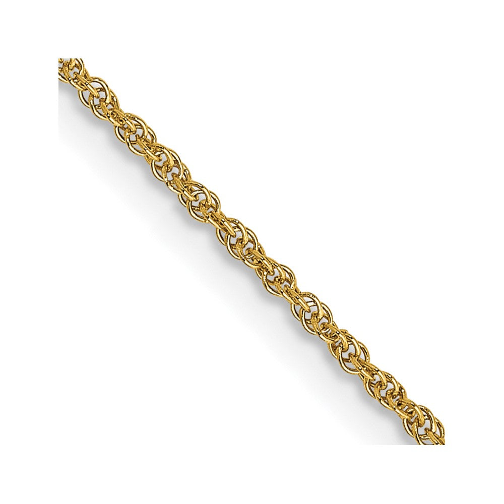 14K 30 inch 1.1mm Baby Rope with Spring Ring Clasp Chain