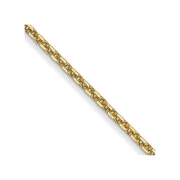 14K 30 inch .95mm Diamond-cut Cable with Lobster Clasp Chain