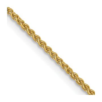 14K 16 inch 1.25mm Spiga with Lobster Clasp Chain