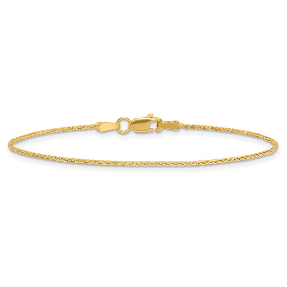 14k Parisian Wheat with Lobster Clasp Chain 1.2mm - Bracelets