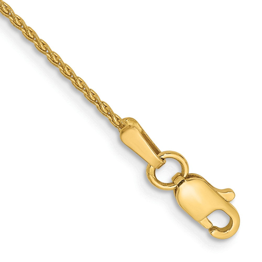 14k Parisian Wheat with Lobster Clasp Chain 1.2mm - Bracelets