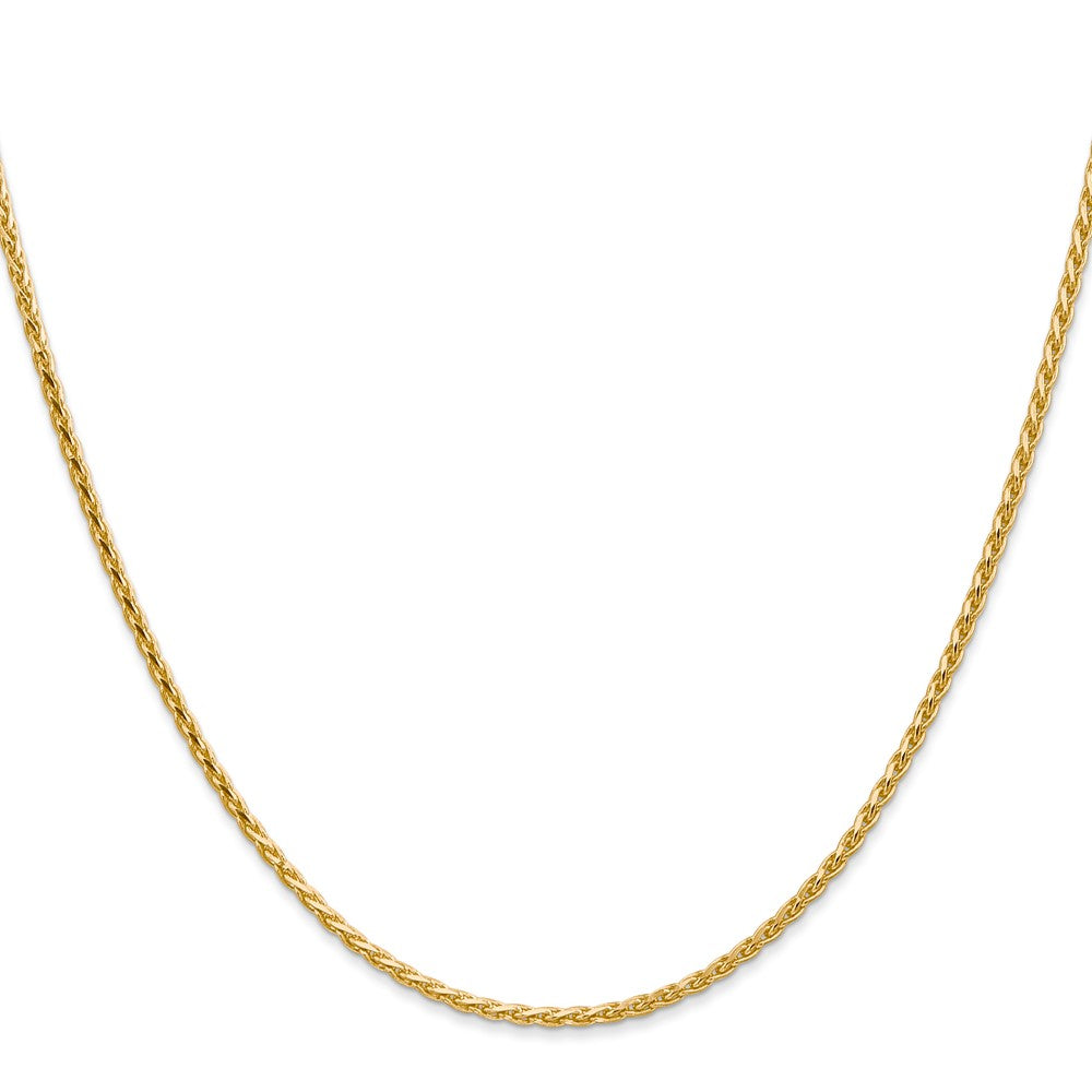 14K Diamond-cut Parisian Wheat with Lobster Clasp Chain 1.6mm - Chains