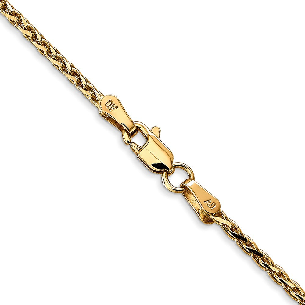 14K Diamond-cut Parisian Wheat with Lobster Clasp Chain 1.6mm - Chains