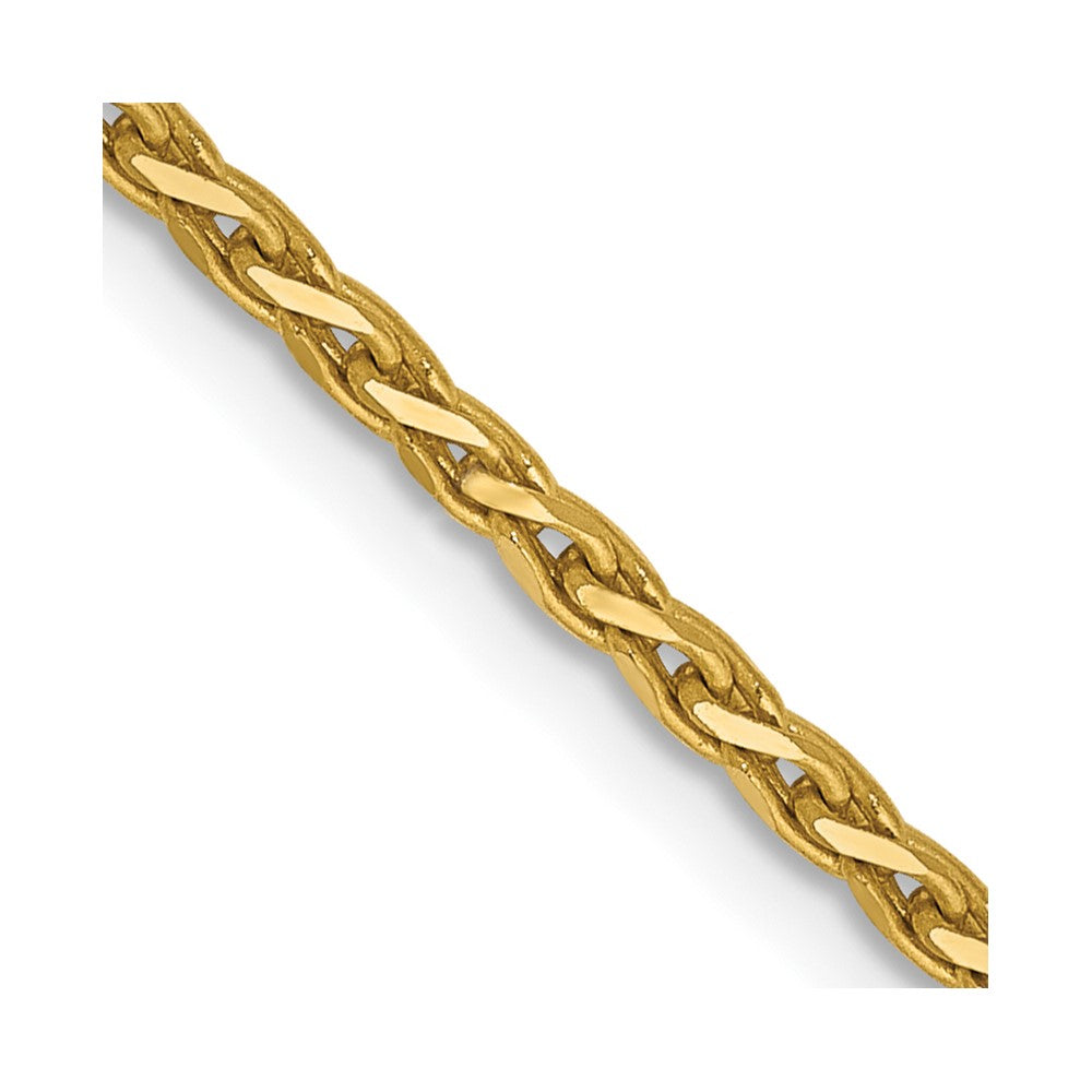 14K Diamond-cut Parisian Wheat with Lobster Clasp Chain 1.6mm - Chains