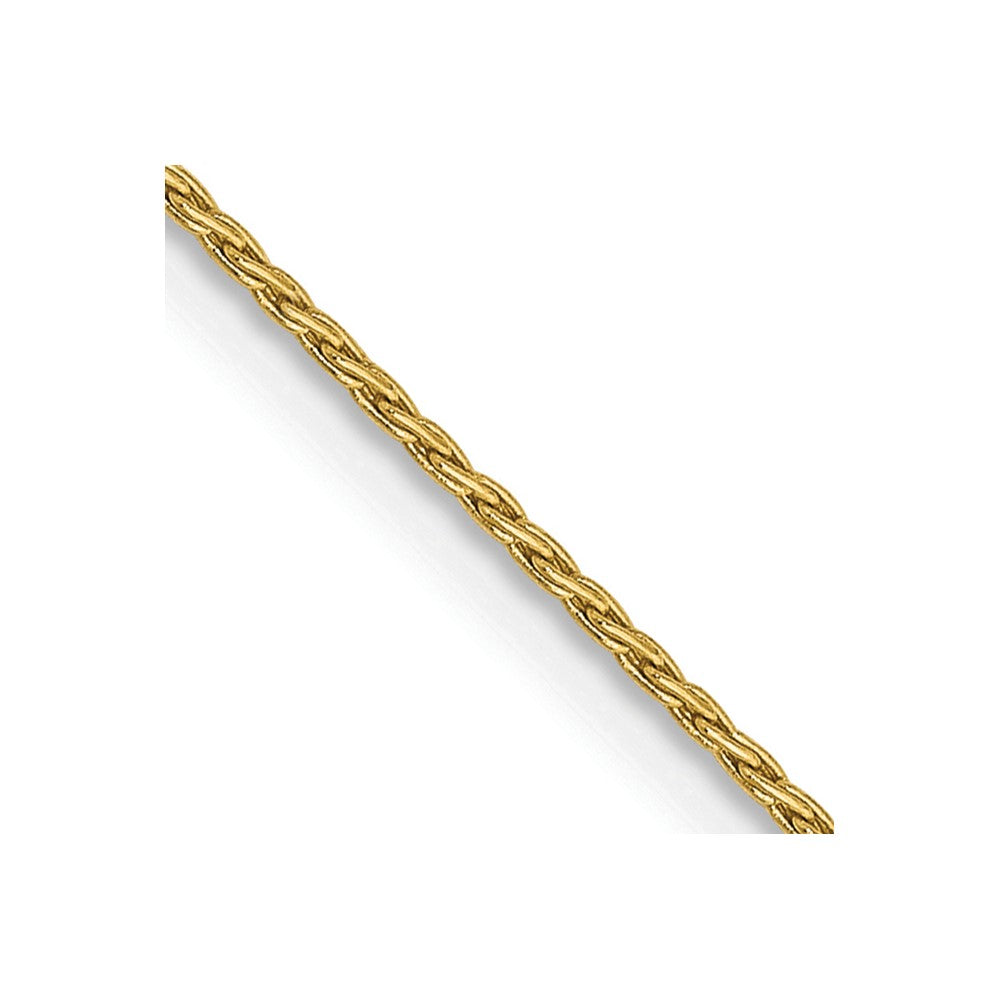 14K 24 inch .7mm Round Parisian Wheat with Lobster Clasp Chain