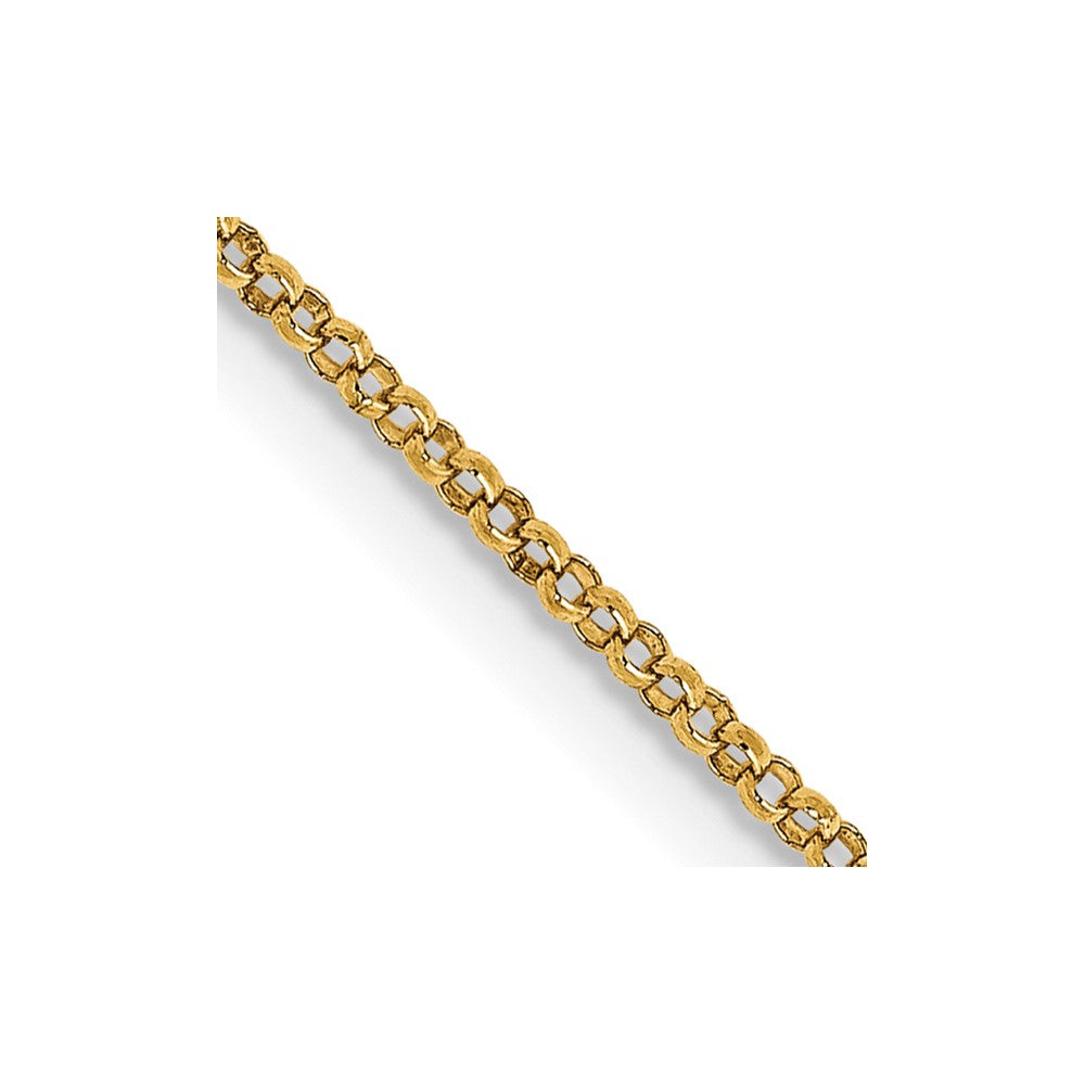 14K 24 inch 1.15mm Rolo with Lobster Clasp Pendant Chain