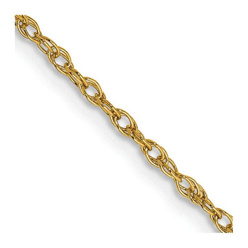 14K 30 inch 1.3 Heavy Baby Rope with Lobster Clasp Chain