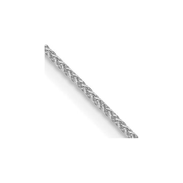 14K White Gold 26 inch .85mm Spiga with Lobster Clasp Chain