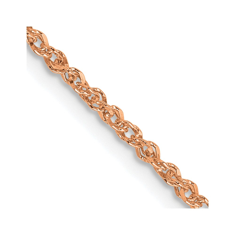 14K Rose Gold 20 inch 1.7mm Ropa with Lobster Clasp Chain