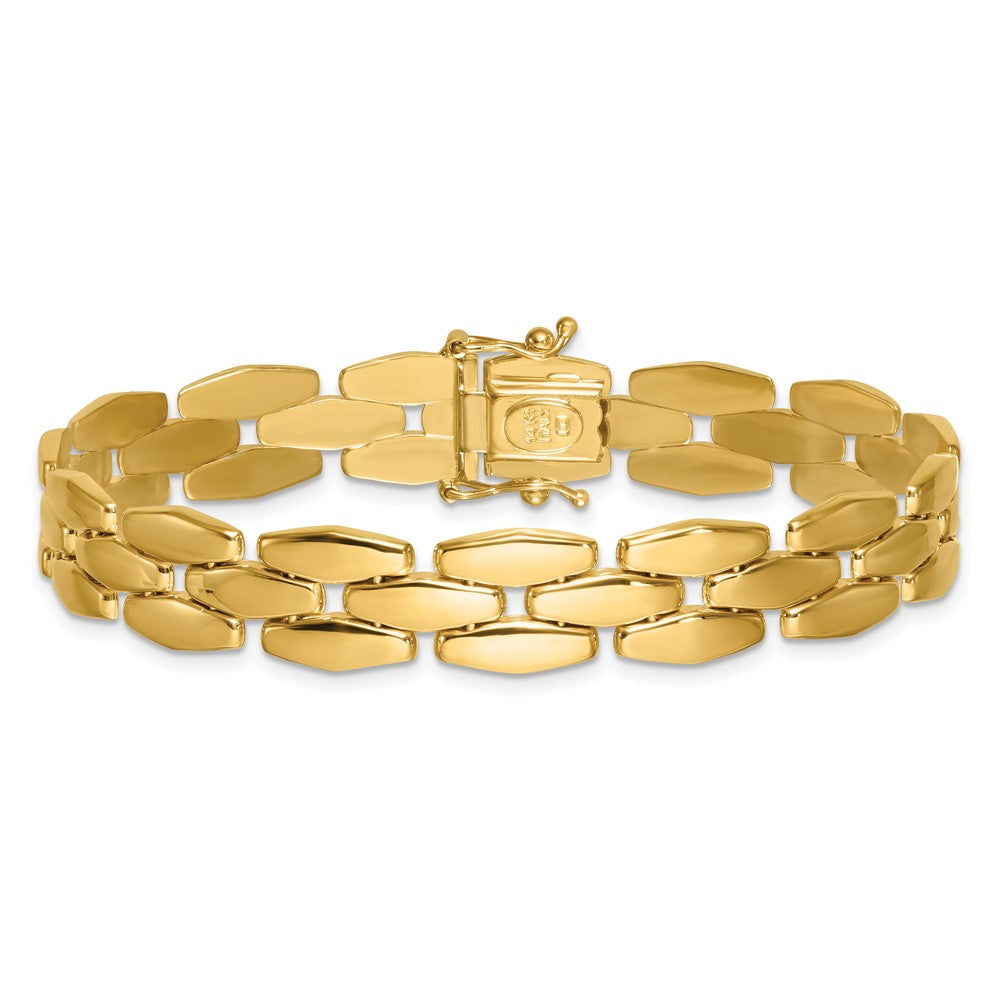 14k Polished Fancy Link Bracelet 10.82mm - Bracelets