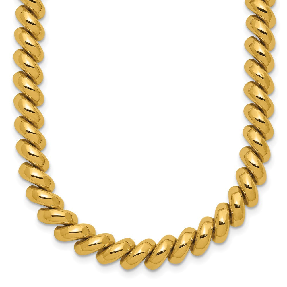 14k Polished 6mm 16 inch San Marco Necklace