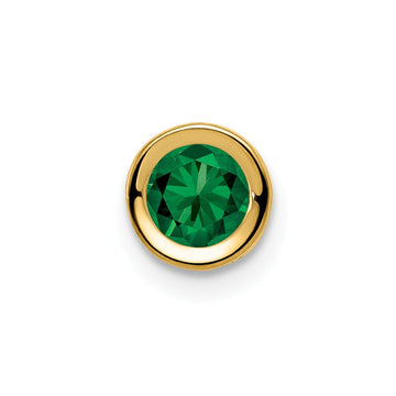 14k 5mm Mount St. Helens bezel pendant