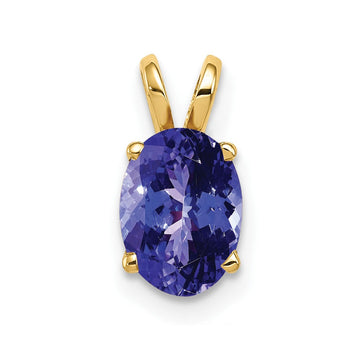 14k 8x6mm Oval Tanzanite Pendant