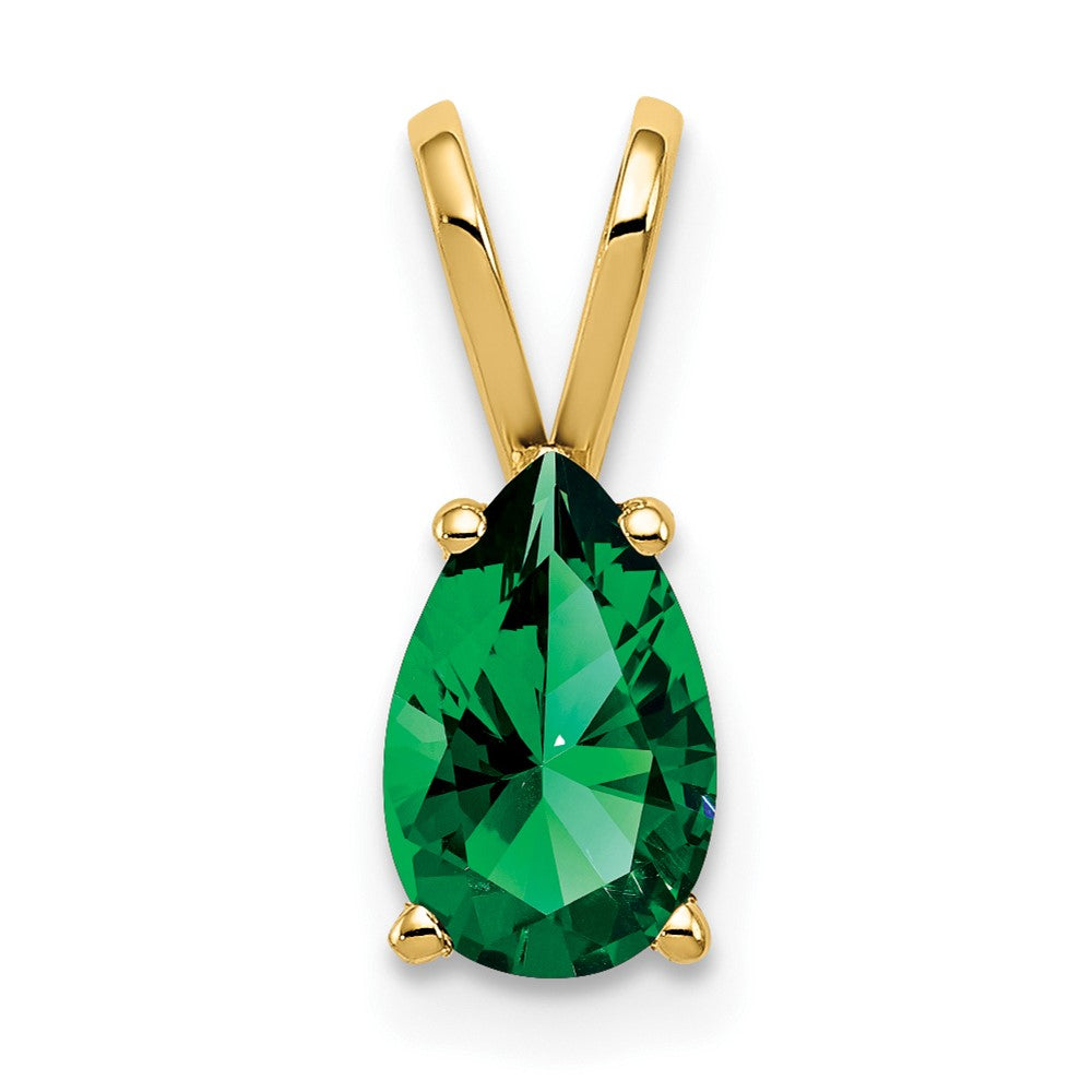 14k 8x5mm Pear Mount St. Helens pendant