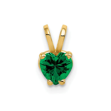 14k 5mm Heart Mount St. Helens pendant