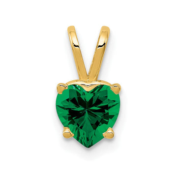 14k 6mm Heart Mount St. Helens pendant