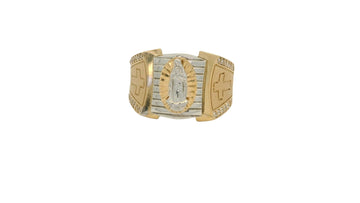 Elegant Two - Tone Statement Ring - Royal Class Jewels
