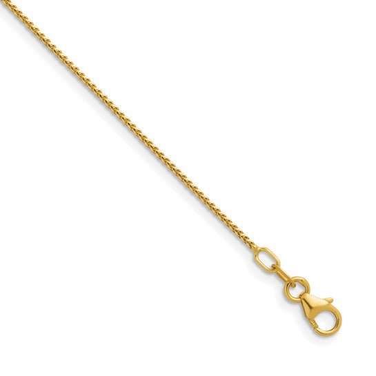 Herco 14K Polished 1.0mm Solid Franco 16 Inch Chain - Royal Class Jewels